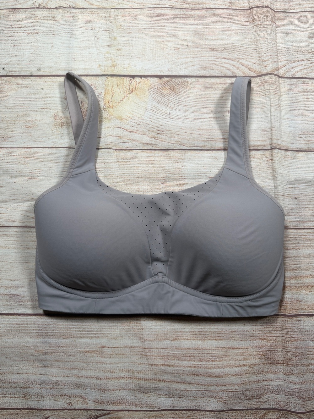 Lululemon‎ AirSupport Light Gray Wireless Support Bra